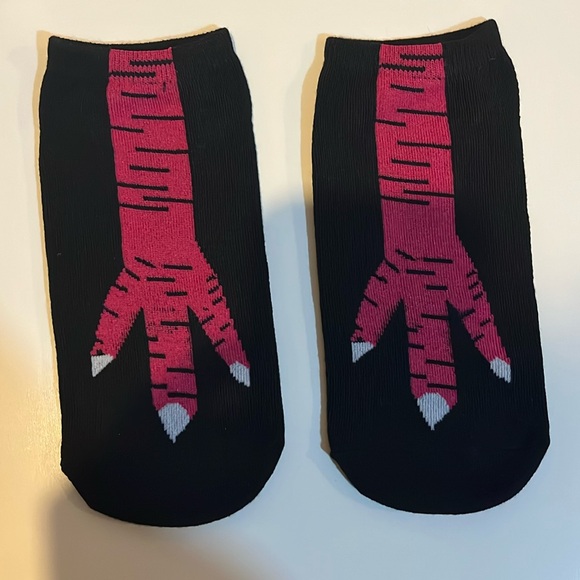 handmade Accessories - Dark Pink Cosplay Chicken Socks NIP